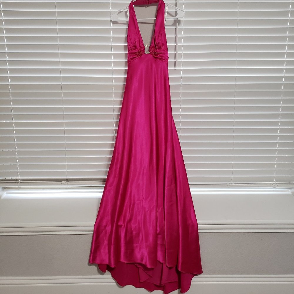 Silky Pink Formal Dress